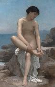 William-Adolphe Bouguereau Bather oil on canvas